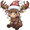 Christmas Reindeer Rudolph - Christmas Moose
