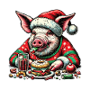 Christmas Pig Gluttony Fun