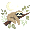 Cozy Sloth Nightshirt Design