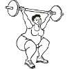 Fed dame ved squat