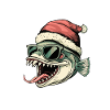 Piranha Poisson Noël Drôle