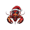 Lobster Crab Christmas Funny