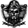 Pirate Skull Crest