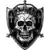 King Skull Crown Crest