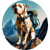 Hunde Wandern / Bergsteiger Hund