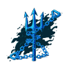 CHAINS WRAPPED AROUND THE TRIDENT