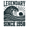 Legendary Since 1958 Birthday Wave