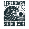 Legendary Since 1961 Birthday Wave
