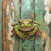Frosch guckt