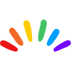 Rainbow LGBTQIA gay subtle pride