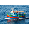 Malta traditional fisher boat Luzzu