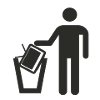 Television in the bin