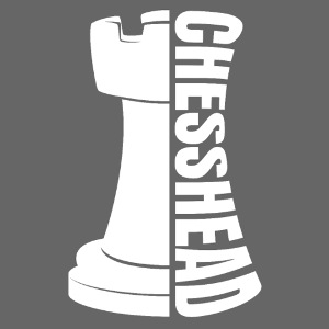 Diseño de cabeza de ajedrez para aficionados al ajedrez
