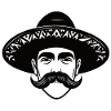 South Americans with sombrero