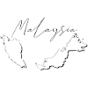 Malaysia map as outline EN