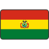 Flaggenvignette oder Logo von Bolivien