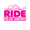 Girls ride roller coasters