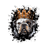 Dog Bulldog Animal Crown