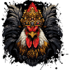 Rooster Crown Animal King