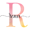 L | Monogramme | Nom | Rena |Aquarelle