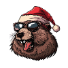 Beaver Christmas Funny