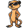 Meerkat Comic Cool