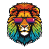 Lion Head Portrait Cool