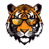 Tiger Head Portrait Cool