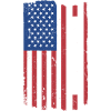 Kayaker Us Flag Kayaking