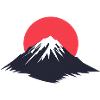 Mountain Drawing, Mountain Logo, Sun