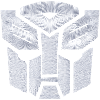Transformers EarthSpark White Autobot -rintakuvio