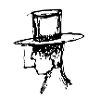 Top Hat Silhouette Portrait