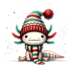 Axolotl lutin de Noël