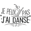 je peux pas j'ai danse