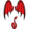 Ailes de diable cartoon