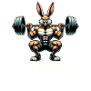 Pumpernickel Rabbit Fitness Trainer Bodybuilder