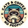 Cat and coffee not people
