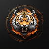 Fauchender Tiger Raubkatze