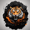 Tigre sifflant gros chat