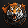 Tigre sifflant gros chat