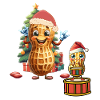 Cacahuète Noël Noël Père Noël