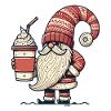 Christmas Bells Coffee Lover Gnome