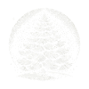 Atmospheric Christmas Tree Artwork