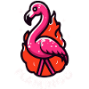 Flamingo Pun Bird Cute
