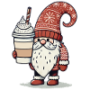 Weihnachtsgnom Mit Kaffee Wichtel