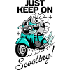 Wild Ride – Cartoon Scooter Rebel