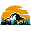 Sunset Mountain Forest