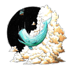 Whale and Petunias