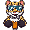 Leopard Ski Bier