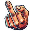 Middle finger